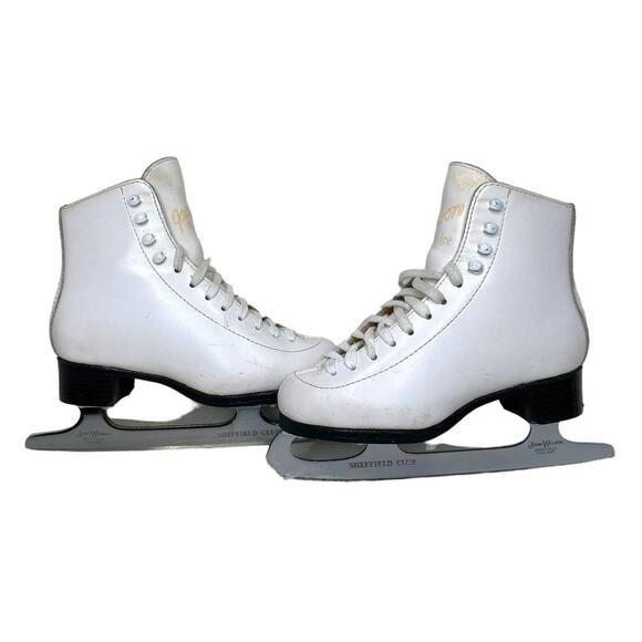 Jackson Novice Ice Skates Figure Skates John Wilson Sheffield GJL 8 1/4 9" - Picture 2 of 16